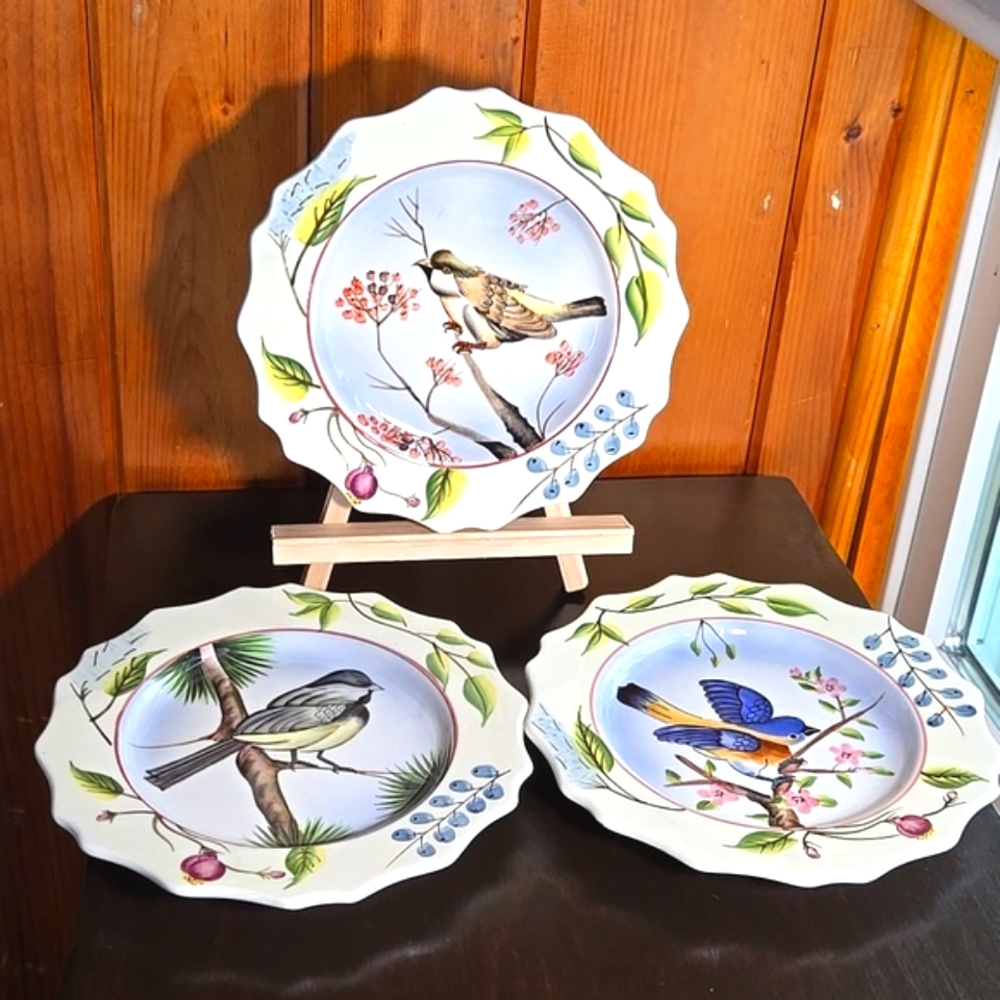 2005 Home Interiors Decorative Songbird Plates